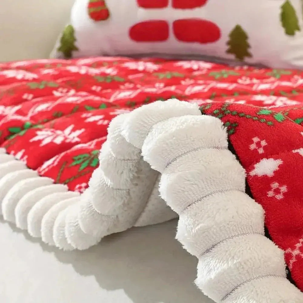 Thickened Snowflake Sofa Cushion Slipcovers with Pet-Friendly Fabric | Festive Stretch Covers for Sofa Cushions | Sofa Covers