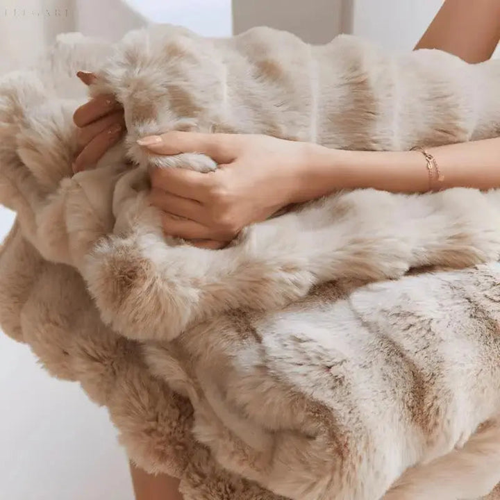 Fluffy Bubble Texture Winter Blanket for Sofa and Bed | Fluffy Bubble Texture Warmth | Throw Blankets