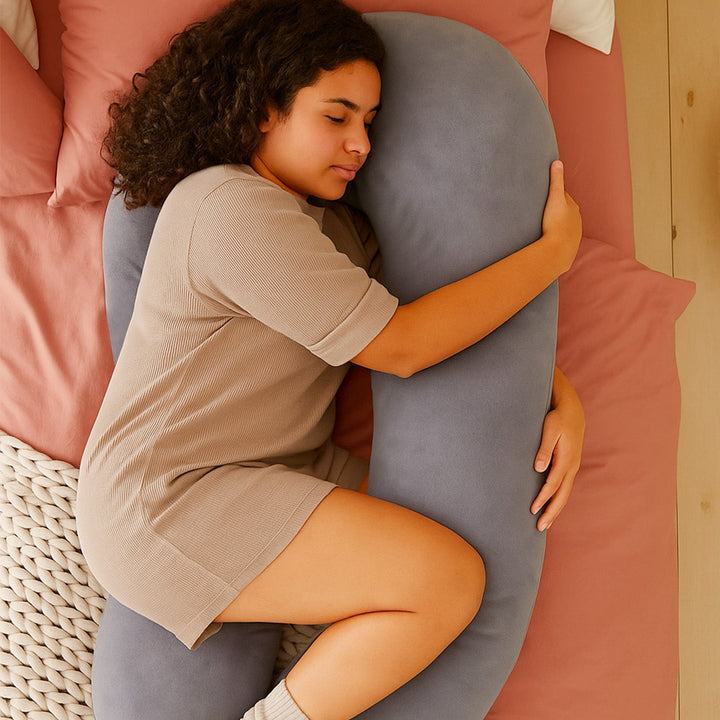 U-Shaped Full Body Pillow for Side Sleepers and Pregnancy with Washable Cover | Wrap-Around Body Pillow Support | Body Pillows