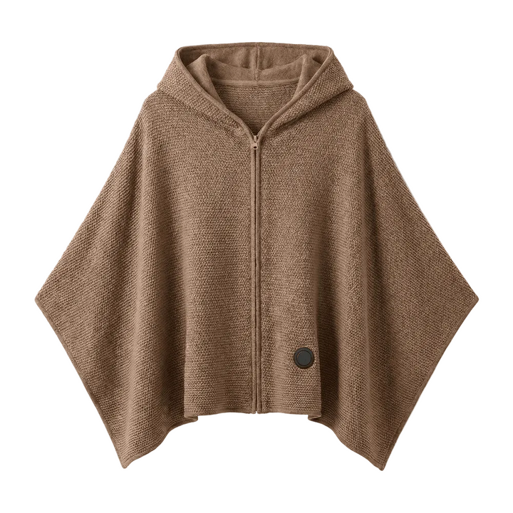 Graphene Heated Hooded Shawl, USB Powered with 15-Second Heat-Up | Graphene Heat That Warms Fast | Heated Blankets