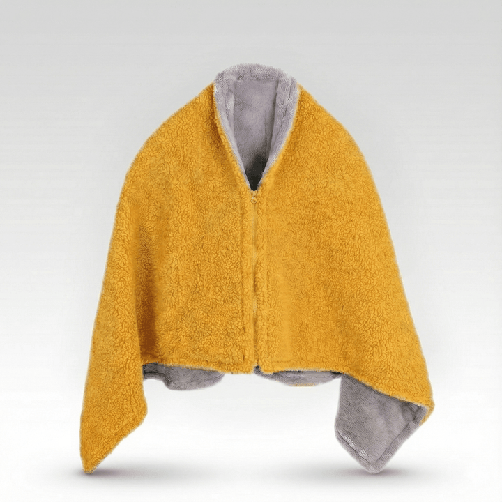 USB Heated Throw Blanket with 3 Heat Levels, Sherpa Fleece and Zipper | Zip-Up USB Heated Throw | Heated Blankets