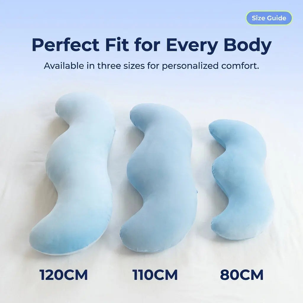 Pea Pod Memory Foam Body Pillow for Side Sleepers | Pea Pod Support for Side Sleepers | Body Pillows