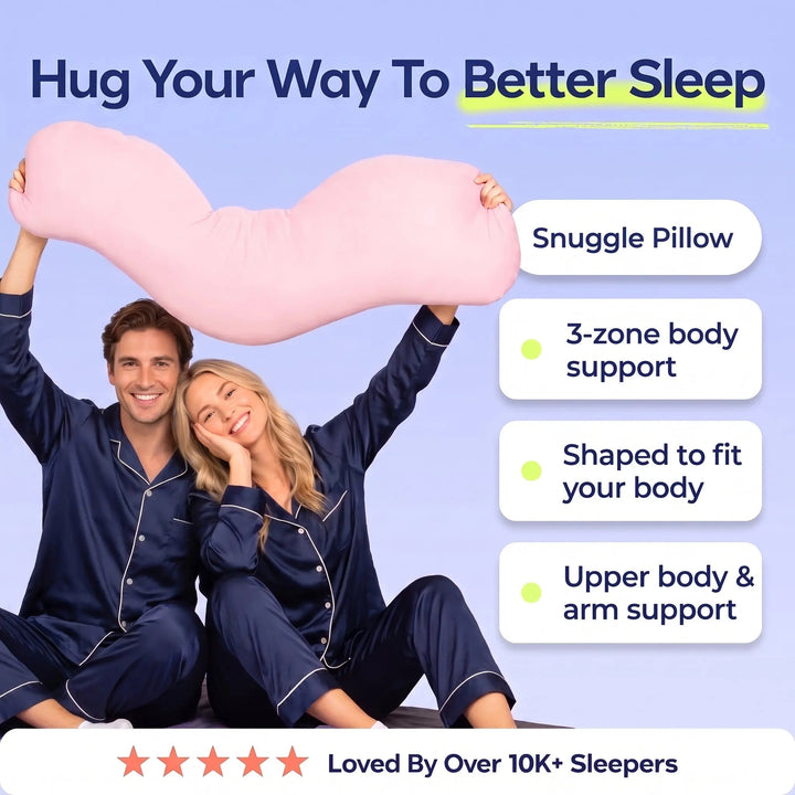 Pea Pod Memory Foam Body Pillow for Side Sleepers | Pea Pod Support for Side Sleepers | Body Pillows