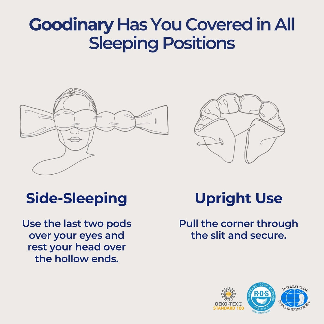 Weighted Sleep Mask for Deep Rest with Soft Even Weight | Light Weight, Deep Rest | Sleep Masks
