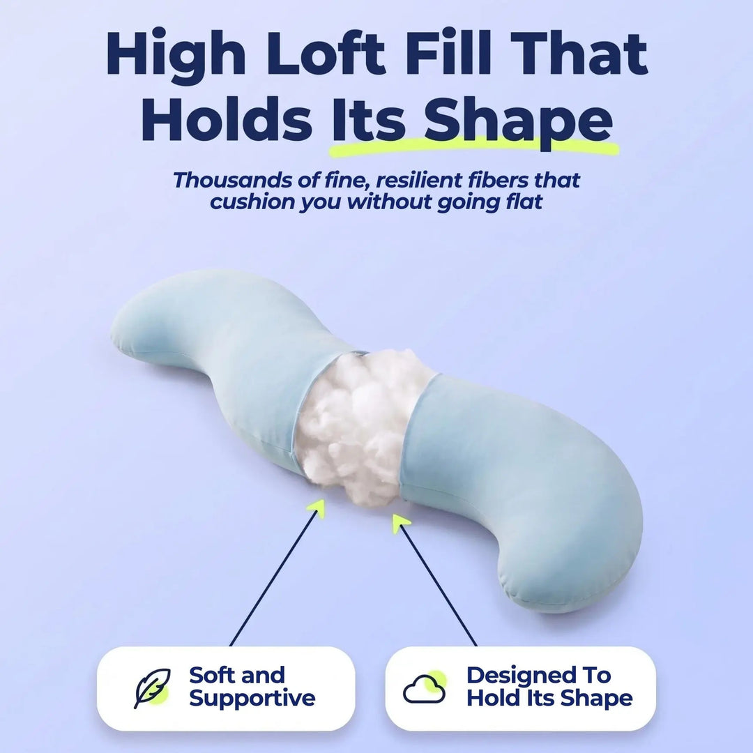 Pea Pod Memory Foam Body Pillow for Side Sleepers | Pea Pod Support for Side Sleepers | Body Pillows