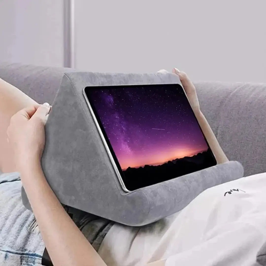 Multi-Angle Tablet Cushion for Reading and Watching in Bed | Prop Your Tablet at the Right Angle | Reading Pillows