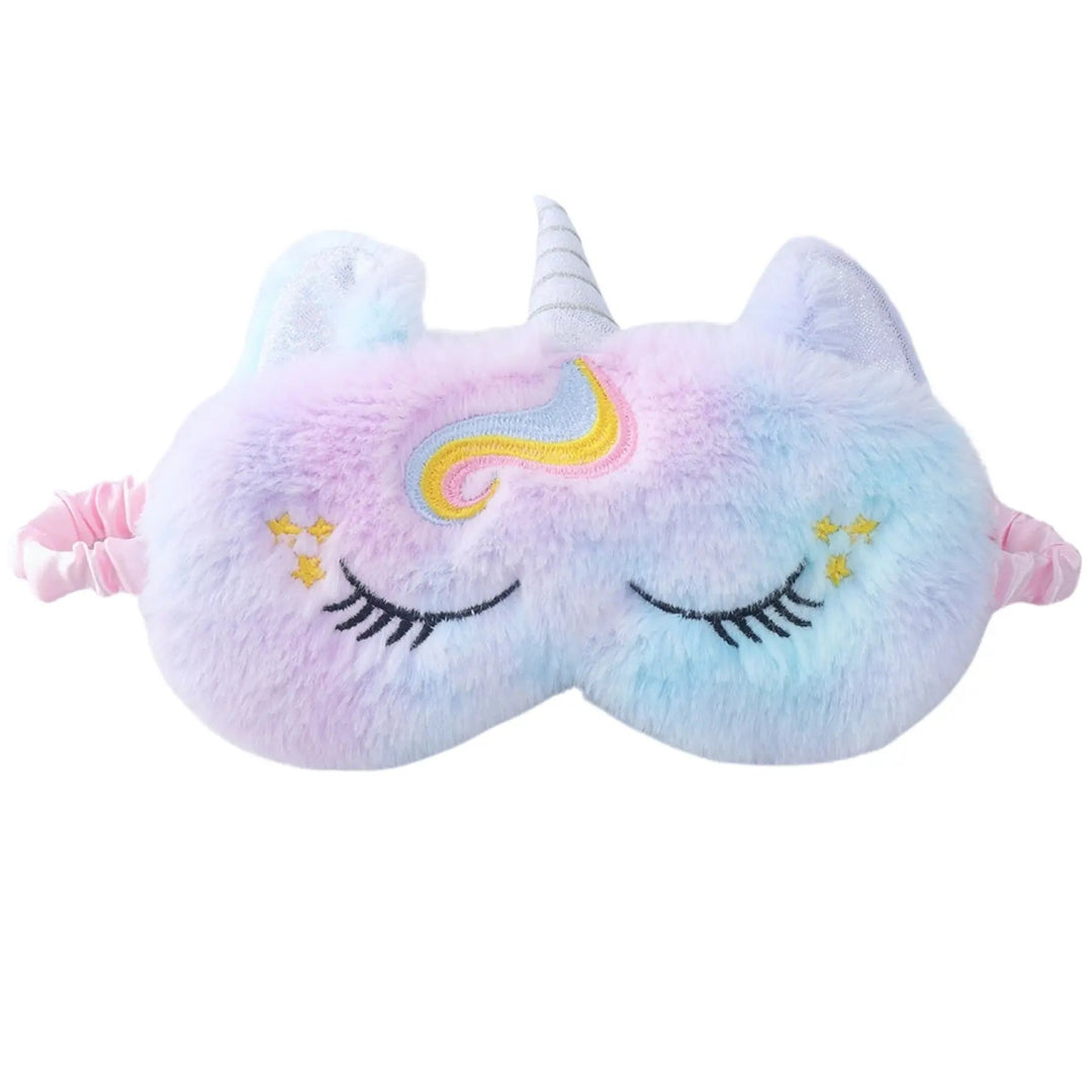 Cute Unicorn Sleep Mask with Stretchy Band for Kids Travel and Naps | Cute Kids Sleep Mask | Sleep Masks