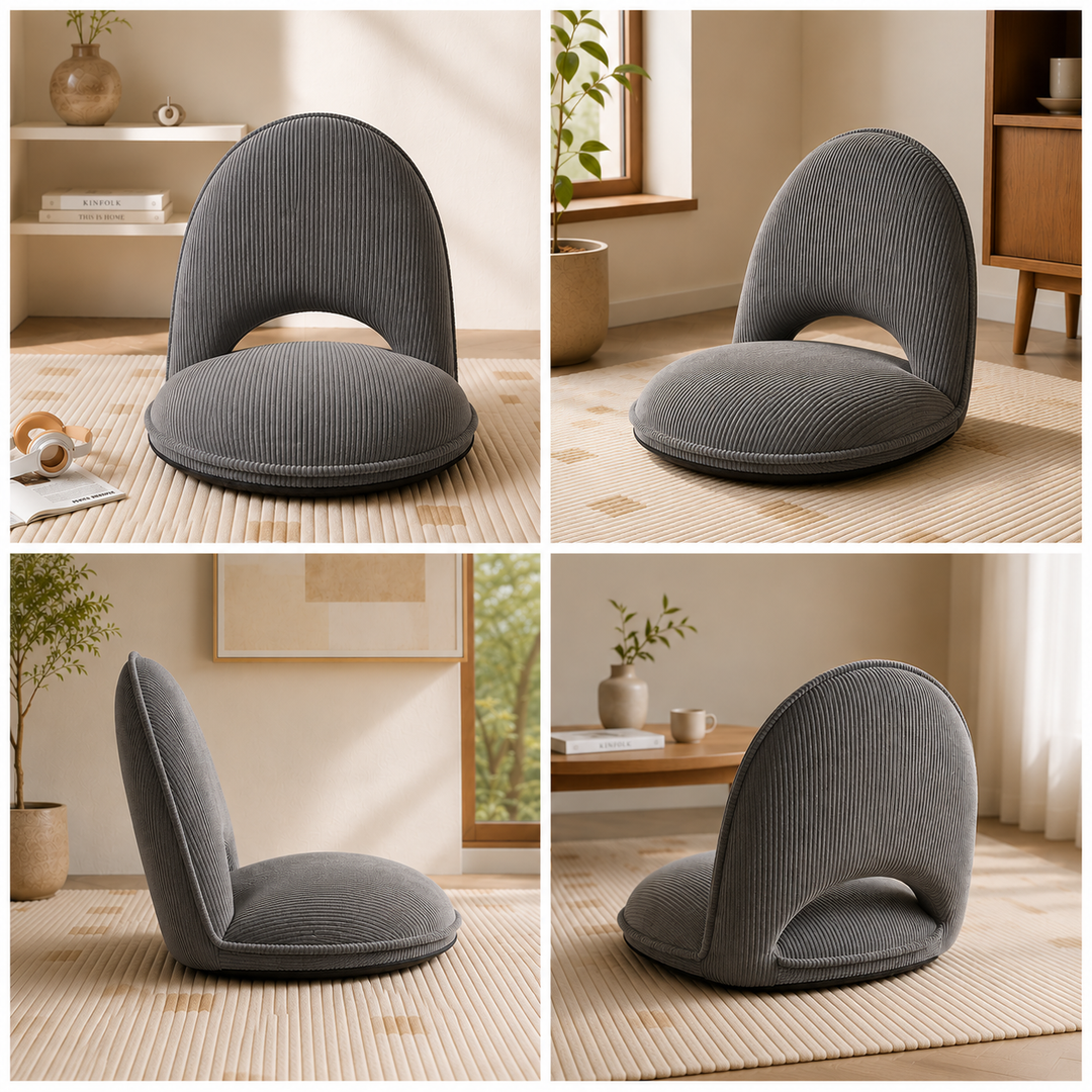 Legless Adjustable-Back Floor Chair That Folds Flat in Four Colours | Floor Chair With Real Back Support | Floor Chairs