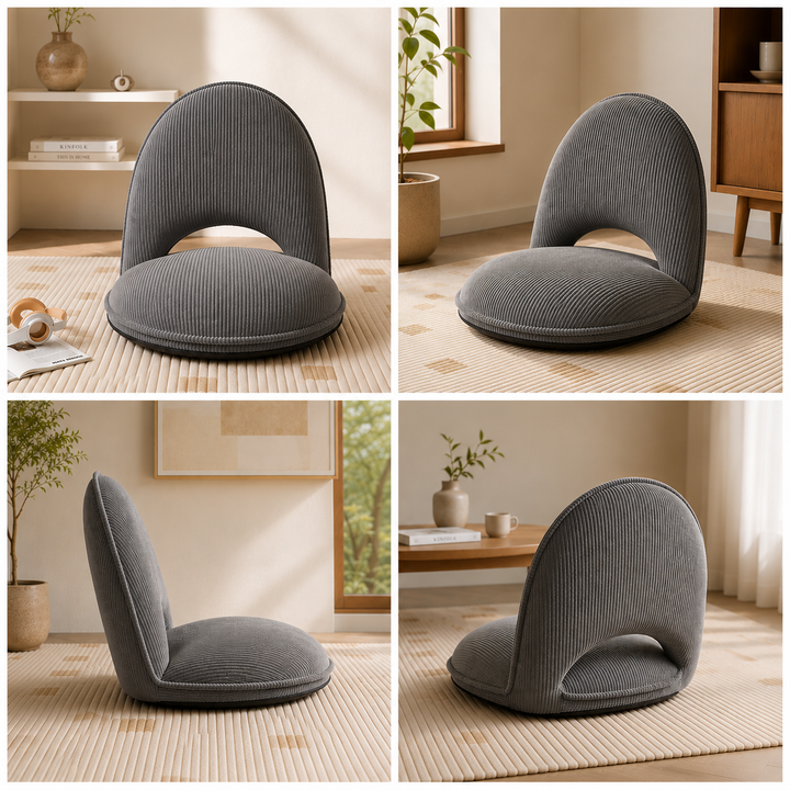 Legless Adjustable-Back Floor Chair That Folds Flat in Four Colours | Floor Chair With Real Back Support | Floor Chairs