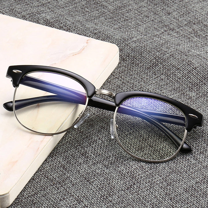 Anti-Glare Blue Light Blocking Glasses with UV Coating, Ultra-Light Frame | Clear-View Screen Glasses, Only 22.7 g | Blue Light Glasses