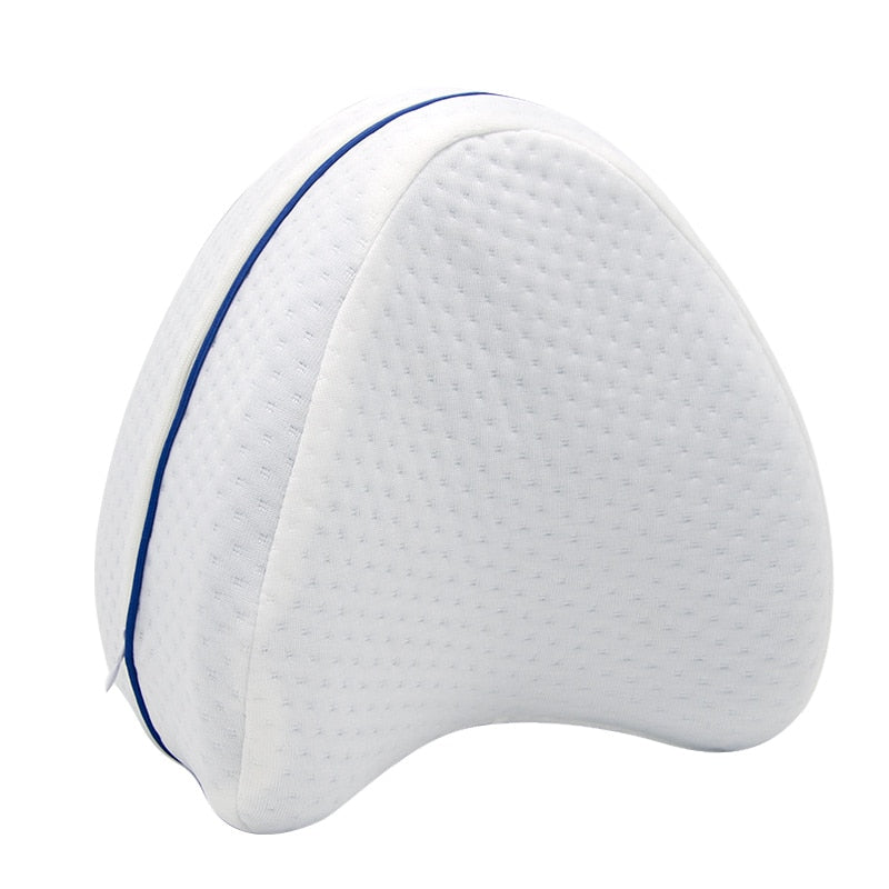Ventilated Memory Foam Knee Pillow for Side Sleepers with Hip Alignment Wedge | Aligned Hips, Ventilated Foam | Knee Pillows