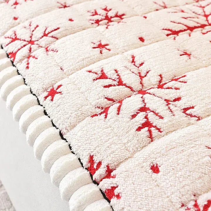 Thickened Snowflake Stretch Sofa Slipcover for Christmas | Festive Refresh for Your Sofa | Sofa Covers