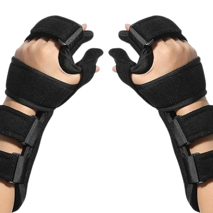 Adjustable Hand Support Brace with Finger Splints, Left, Right or Pair | Adjustable Hand and Finger Support | Hand Supports