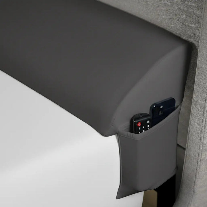 Mattress Gap Wedge Pillow with Silicone Grip and Side Pockets | Close the Gap Beside Your Headboard | Wedge Pillows