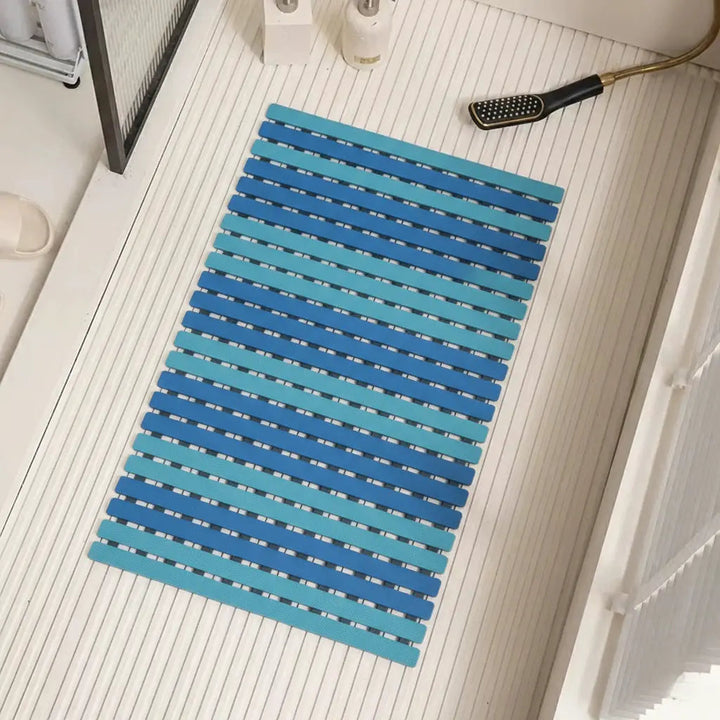 Non Slip Bathtub Mat with Suction Cups and Drain Holes, 40x63cm, BPA Free | Grippy Mat for Slick Showers | Bath Mats