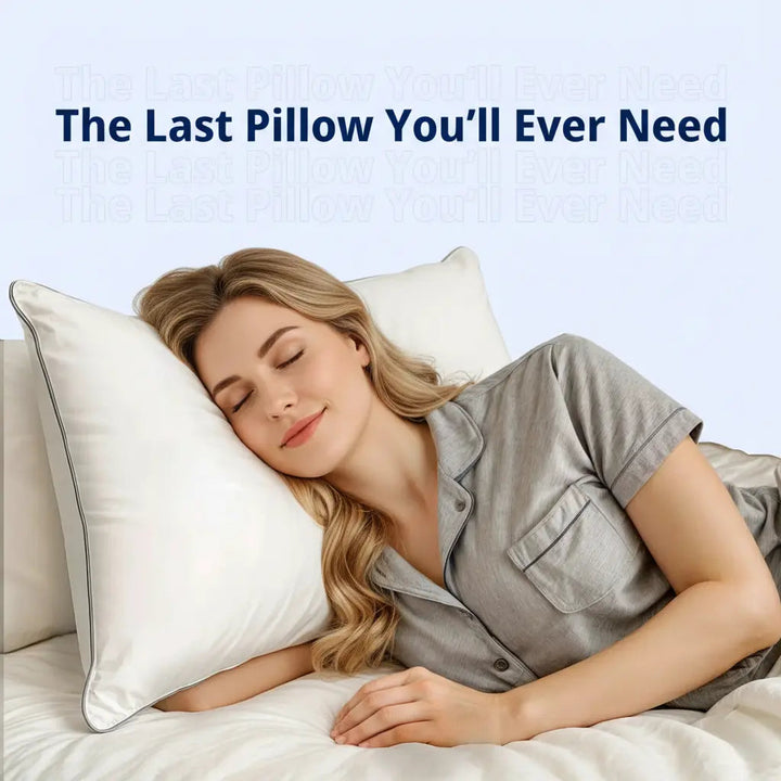 Mulberry Silk Filled Pillow with Even Smooth Fill | Lump-Free Silk Pillow | Bed Pillows