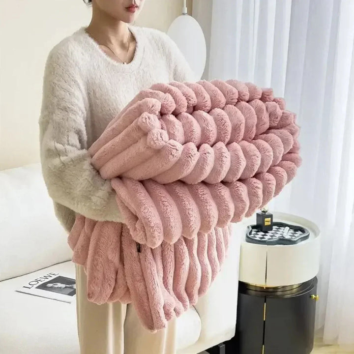 Stylish Dense Faux Fur Throw Blanket in Five Colours, Lightweight and Plush | Dense Faux Fur Without the Weight | Throw Blankets