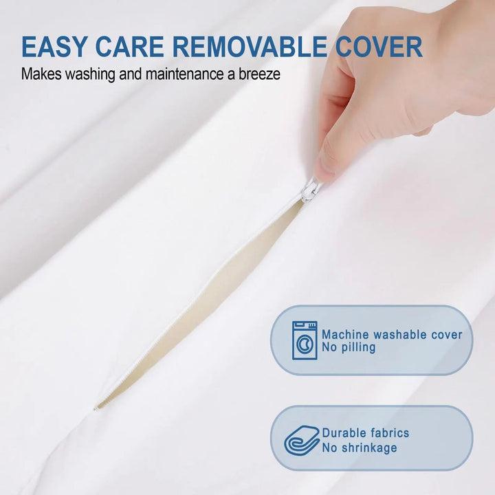 Extra Wide Mattress Bridge Connector for Twin Beds with Removable Cover | Turn Two Twins Into One Bed | Mattress Toppers
