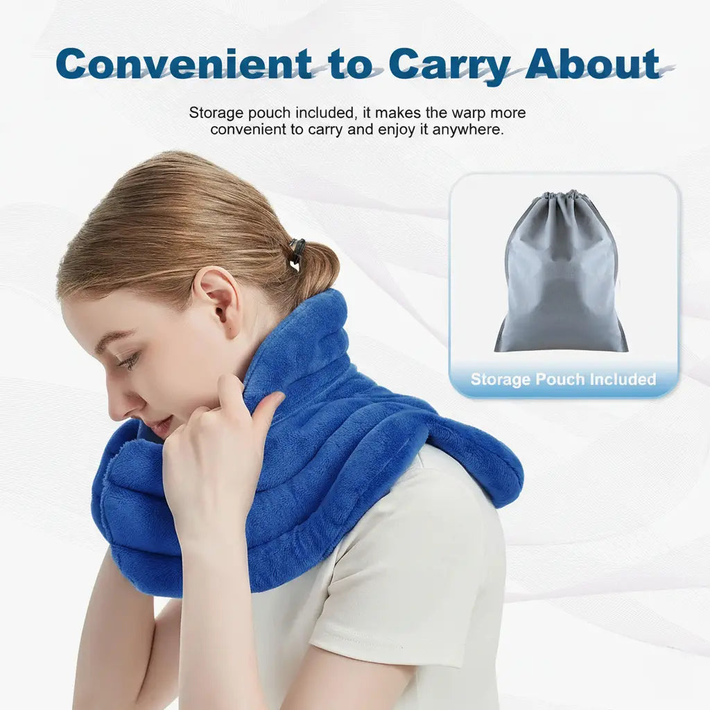 Microwavable Neck Heating Pad for Desk Days in Three Colours | Cordless Warmth for Neck and Shoulders | Heating Pads