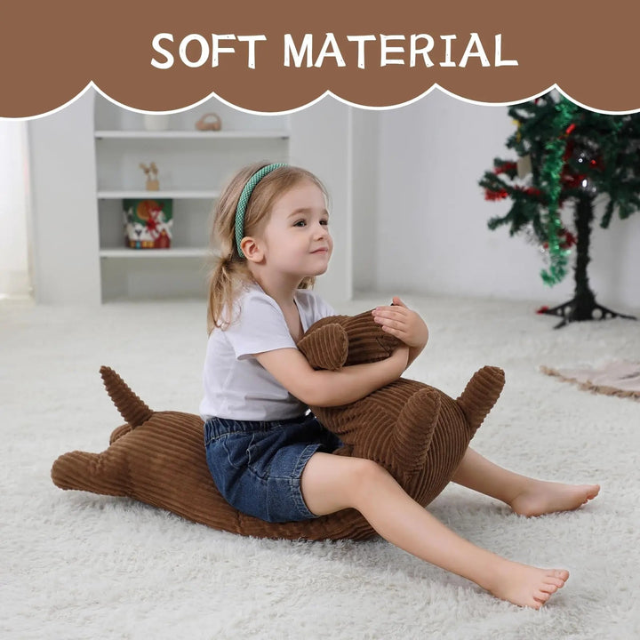 Lifelike Dachshund Dog Plush Pillow, 50cm Long Stuffed Cushion | Cuddly Sausage Dog Cushion | Plush Pillows