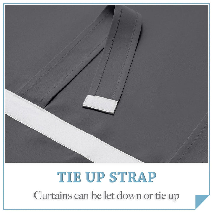 Thermal Blackout Curtain for Bedrooms and French Doors | Dark Rooms and Insulated Windows | Curtains