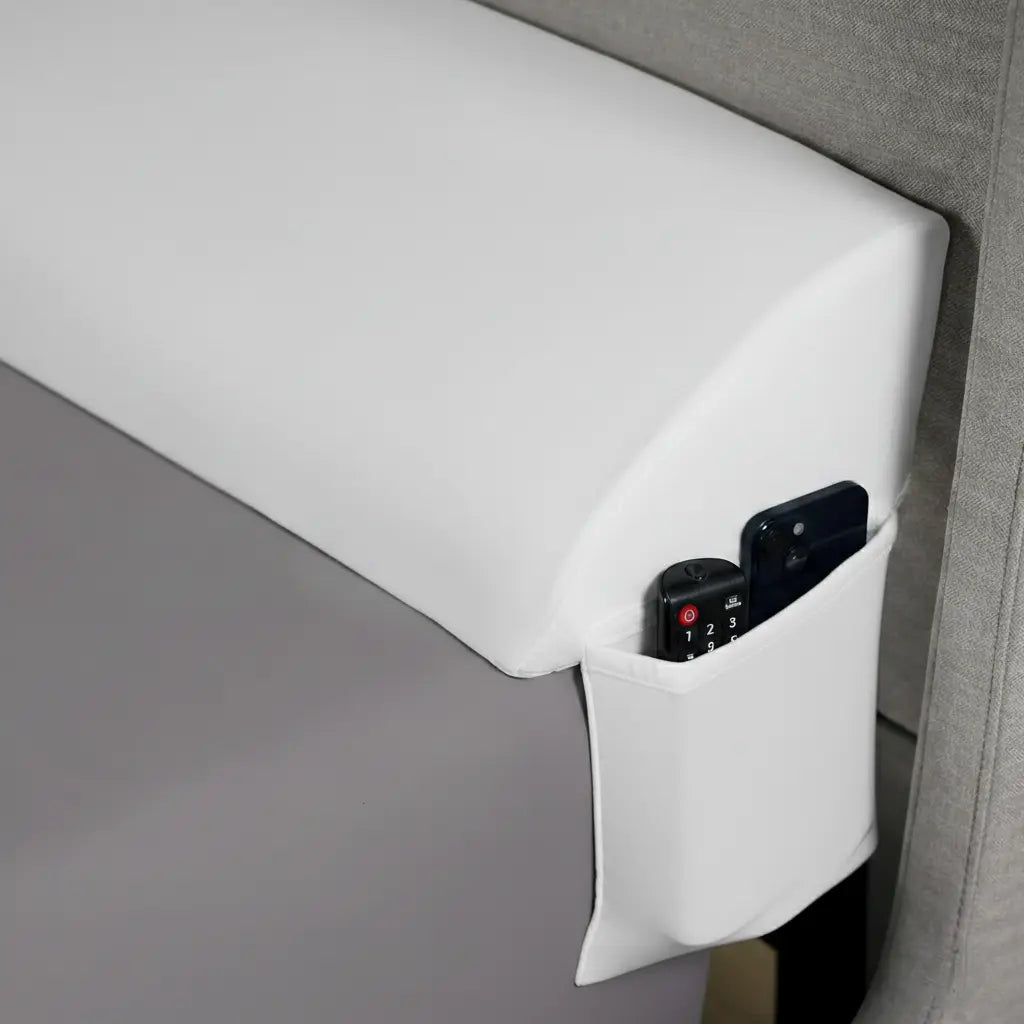 Bed Wedge Gap Filler Pillow with Silicone Grip and Pockets | Close the Bed Gap | Wedge Pillows