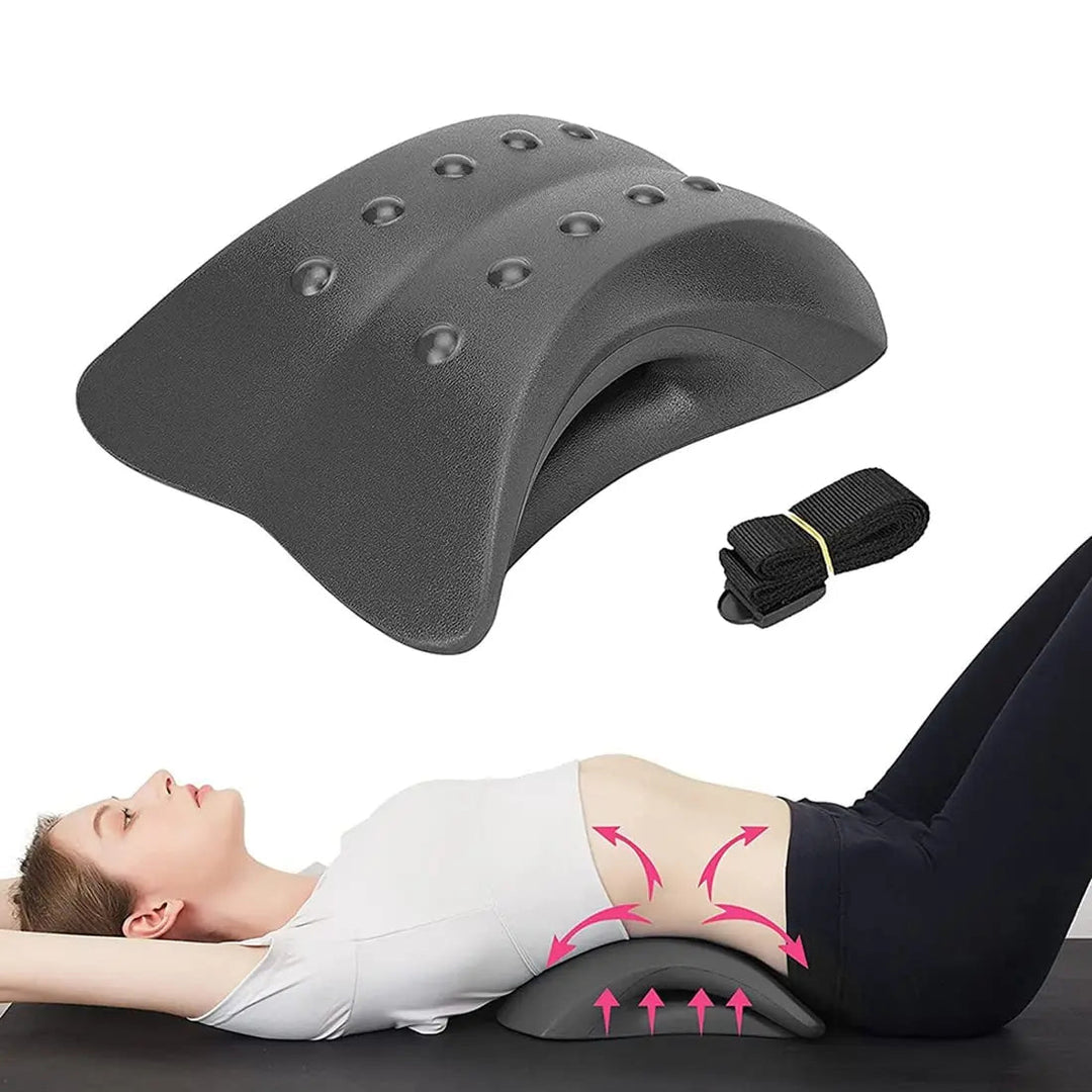 Ergonomic Back Stretching Cushion with Adjustable Arch Levels | Adjustable Arch Cushion for Stretch Routines | Stretching Cushions