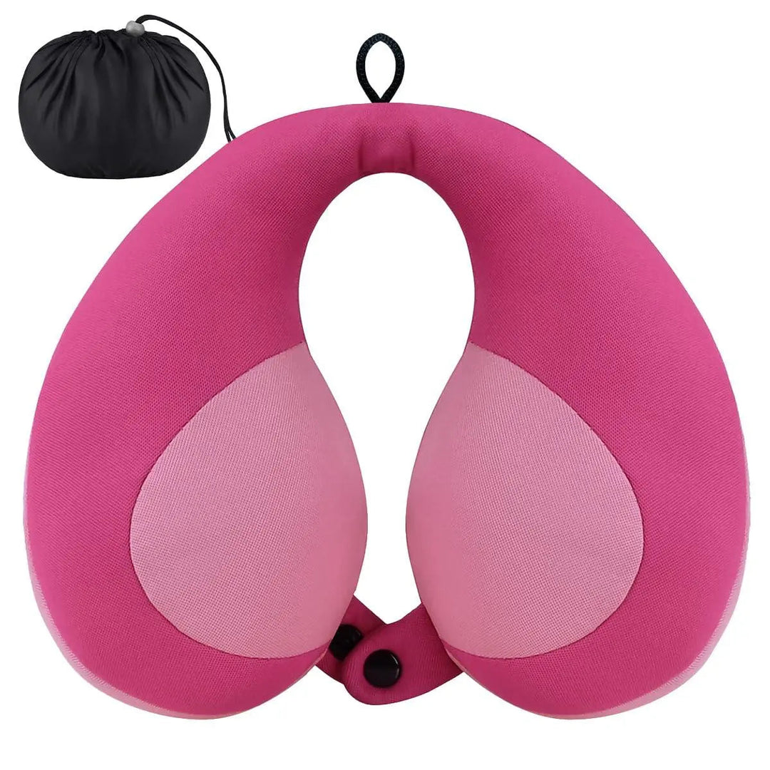 Kids Chin Support Travel Neck Pillow, Plush U-Shaped | Heads Up on Family Trips | Travel Pillows