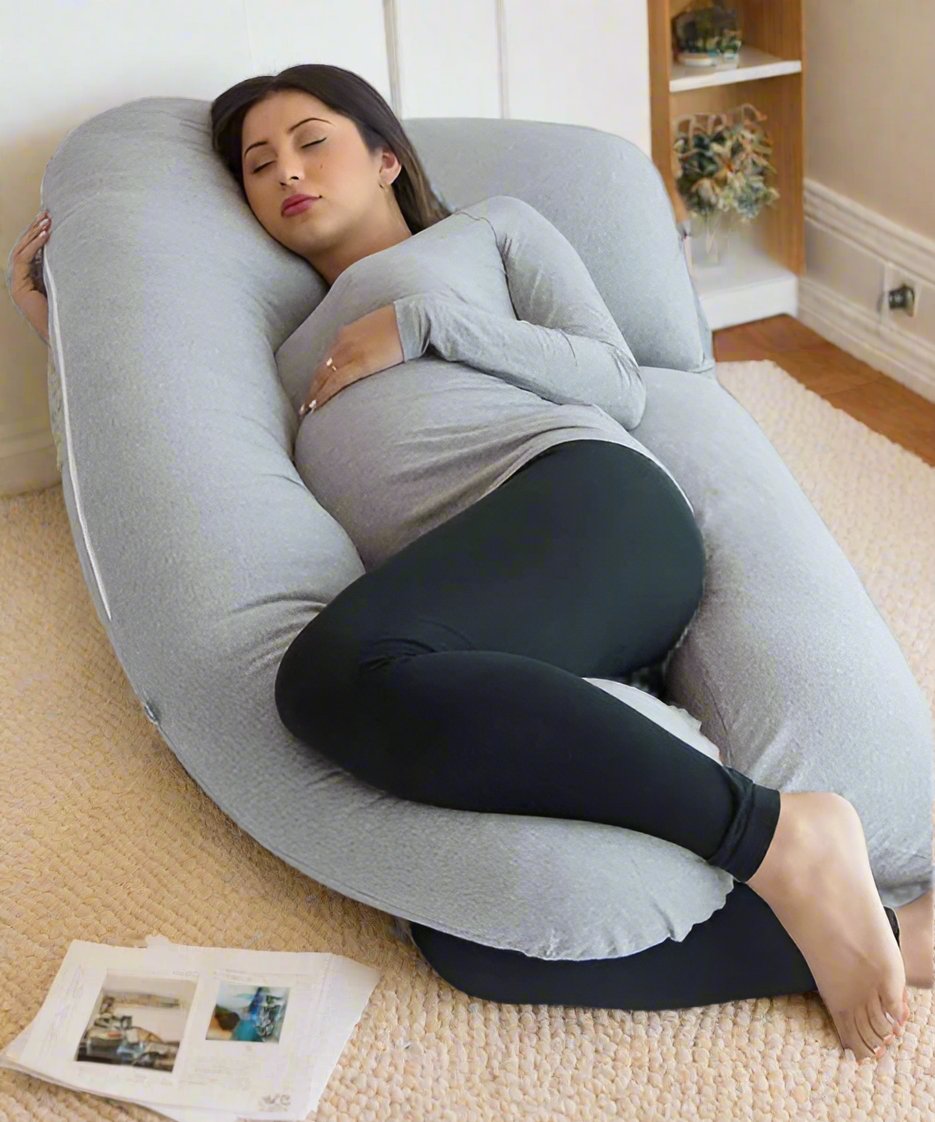 U-Shaped Full Body Pillow for Side Sleepers and Pregnancy with Washable Cover | Wrap-Around Body Pillow Support | Body Pillows