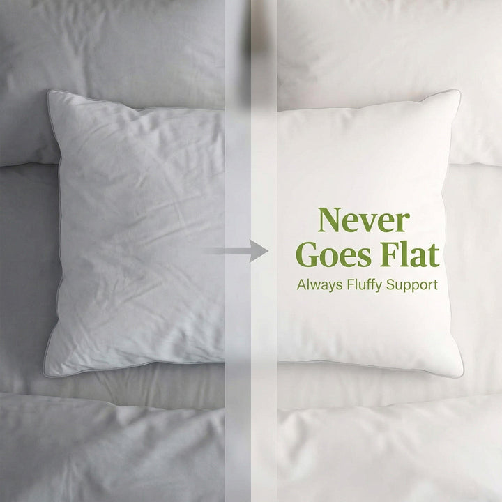 Luxury Hotel Bed Pillow with Down Alternative and Goose Feather | Plush Hotel Comfort at Home | Bed Pillows