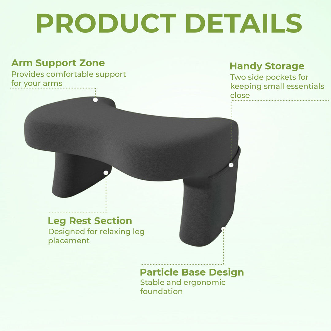 Reading and Lap Desk Backrest Pillow for Bed, Sofa and Gaming | Comfy Backrest Doubling as Lap Desk | Wedge Pillows