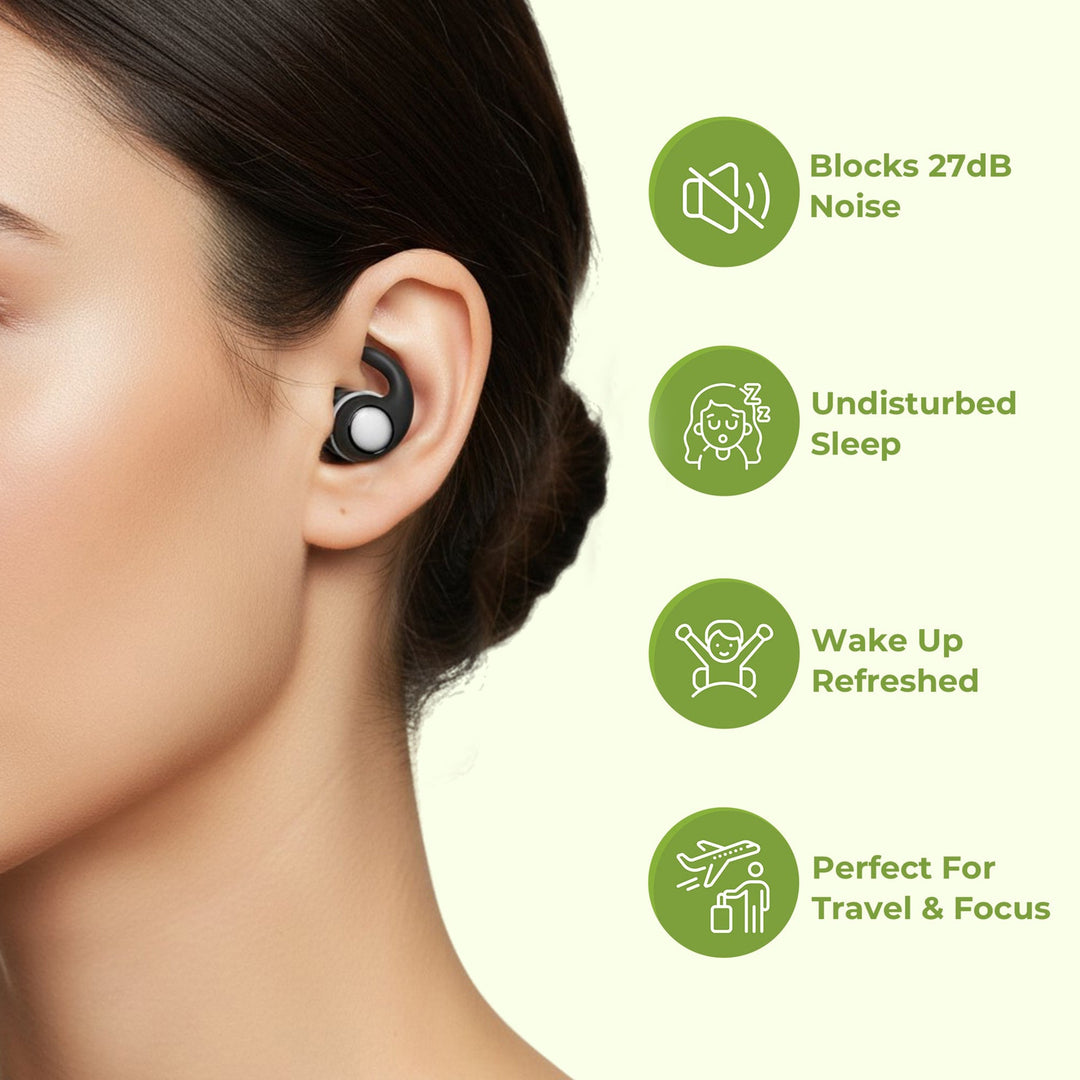 Noise Cancelling Snoring Earplugs in Three Colours | Quiet Sleep Near a Snorer | Sleep Earplugs