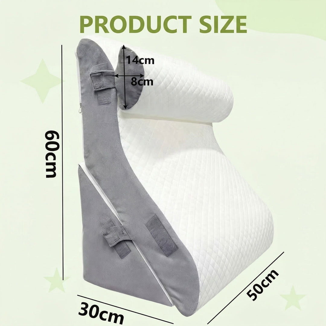 Cooling Wedge Pillow with Breathable Design for Relaxed Positioning | Cooler Incline for Rest | Wedge Pillows
