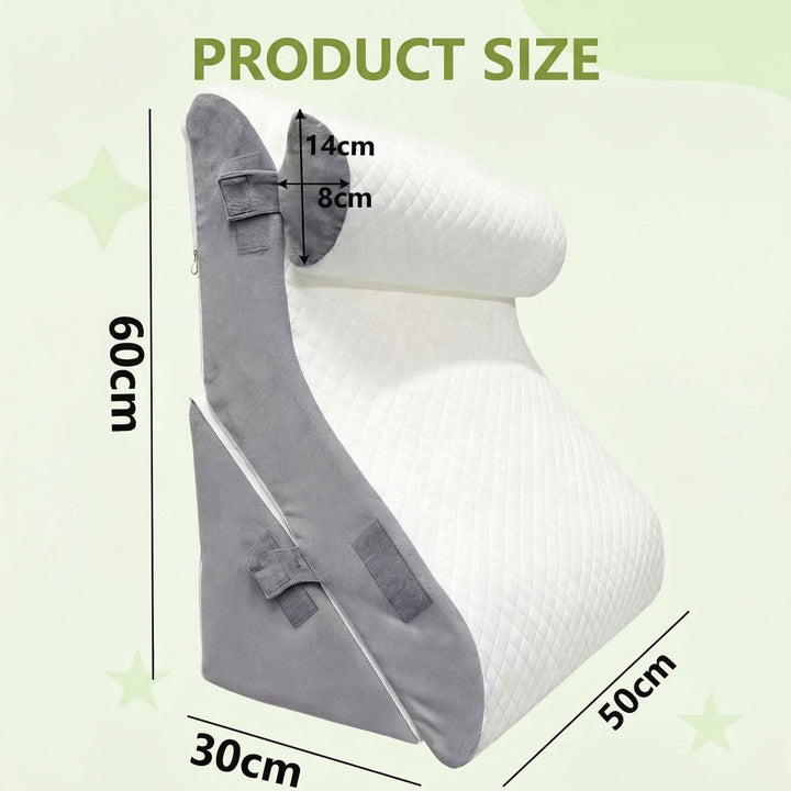 Cooling Wedge Pillow with Breathable Design for Relaxed Positioning | Cooler Incline for Rest | Wedge Pillows