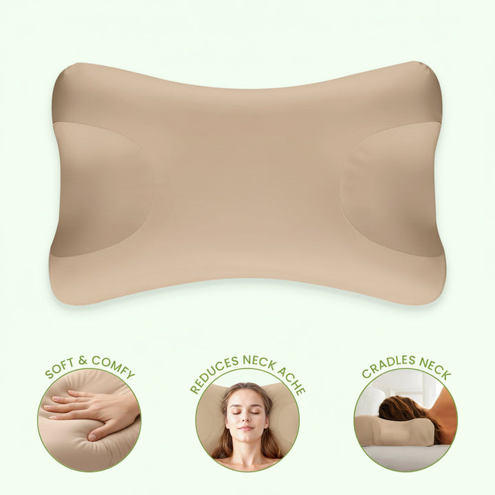 Beauty Pillow with Face-Friendly Shape for Comfortable Sleep | Gentle Sleep for Your Face | Beauty Pillows