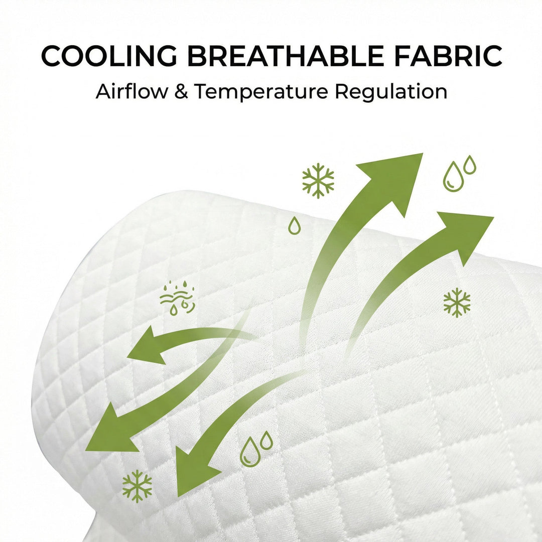 Cooling Wedge Pillow with Breathable Design for Relaxed Positioning | Cooler Incline for Rest | Wedge Pillows