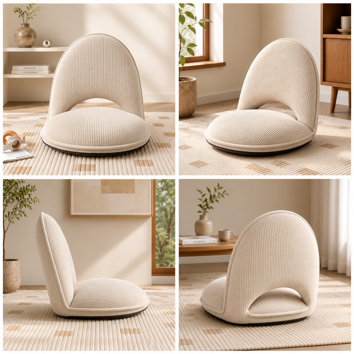 Legless Adjustable-Back Floor Chair That Folds Flat in Four Colours | Floor Chair With Real Back Support | Floor Chairs