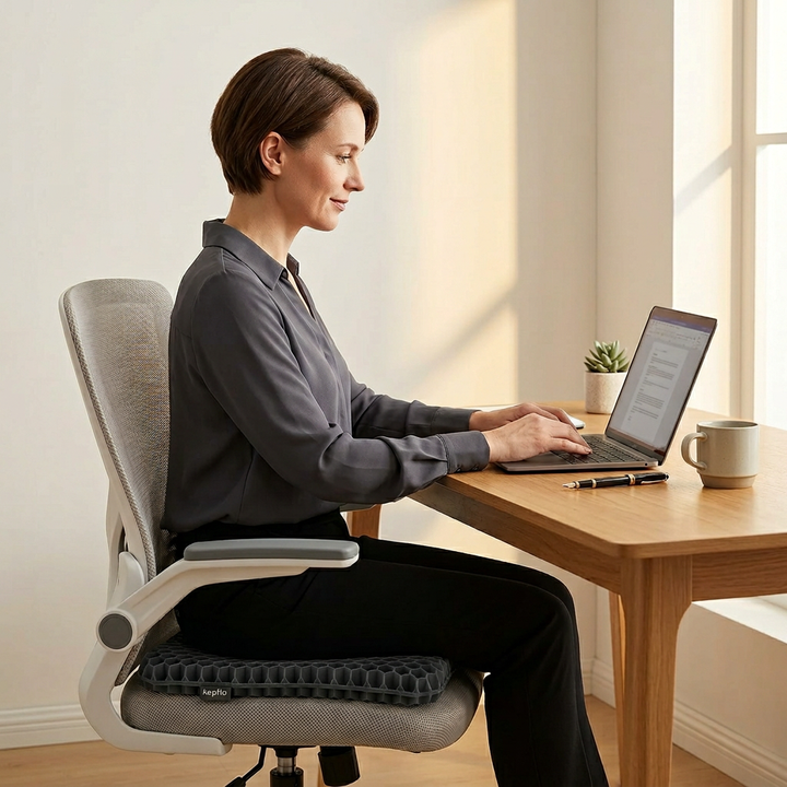 Honeycomb Gel Seat Cushion for Desk, Car and Home Seating | Cooler Honeycomb Seat Support | Seat Cushions