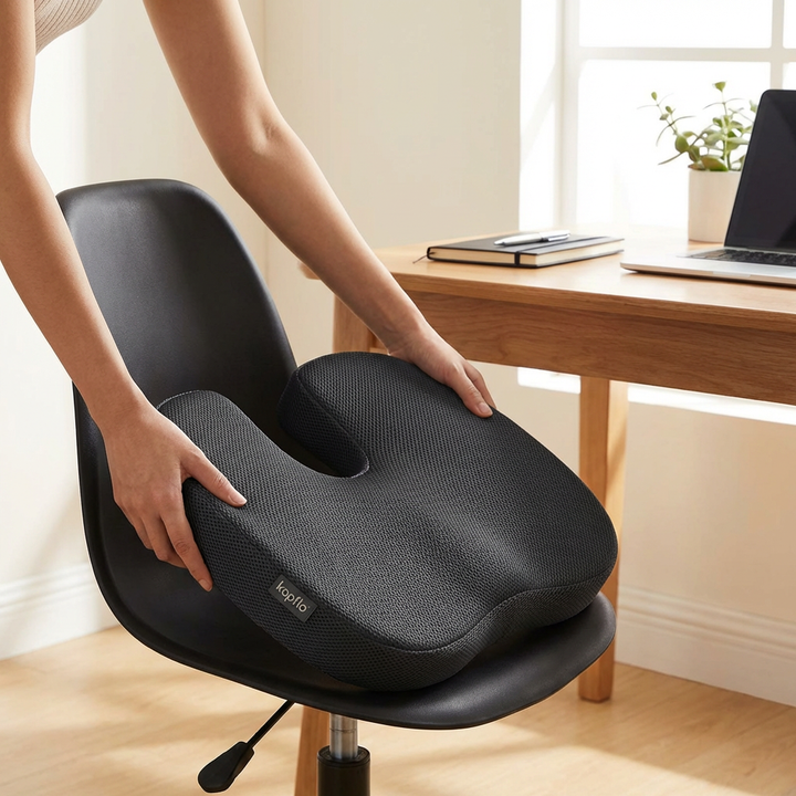 U-Shaped Cutout Seat Cushion for Tailbone Comfort at Work and Driving | U-Shaped Cutout for Tailbone Relief | Seat Cushions