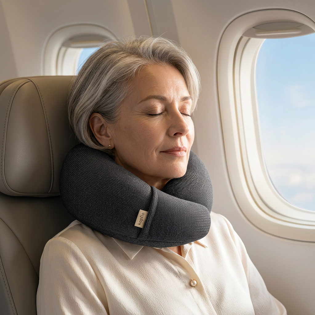 Ultra-Compact Memory Foam Travel Neck Pillow That Rolls to Pocket Size | Rolls Down to Pocket Size | Travel Pillows