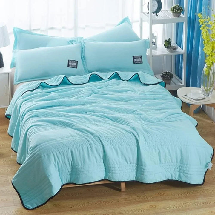 Cool-Touch Breathable Blanket in Dense Weave, Machine Washable | Cool-Touch Weave for Warm Sleepers | Cooling Blankets