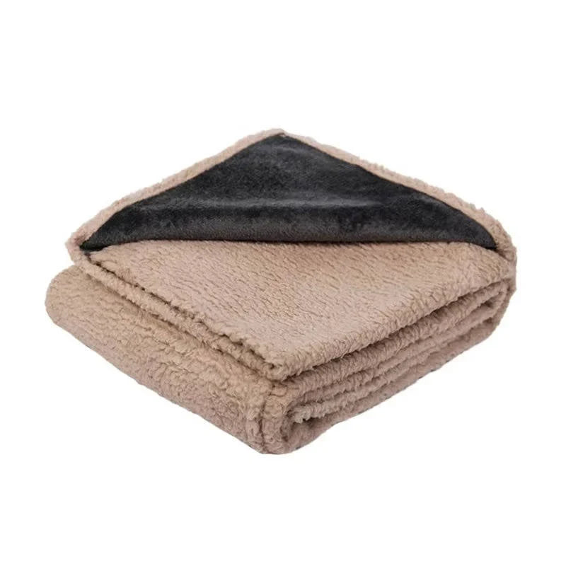 Sherpa Fleece Dog Blanket with Waterproof Backing and Raised Rim | Protect Furniture, Pamper Pets | Pet Blankets