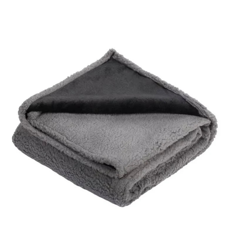Sherpa Fleece Dog Blanket with Waterproof Backing and Raised Rim | Protect Furniture, Pamper Pets | Pet Blankets