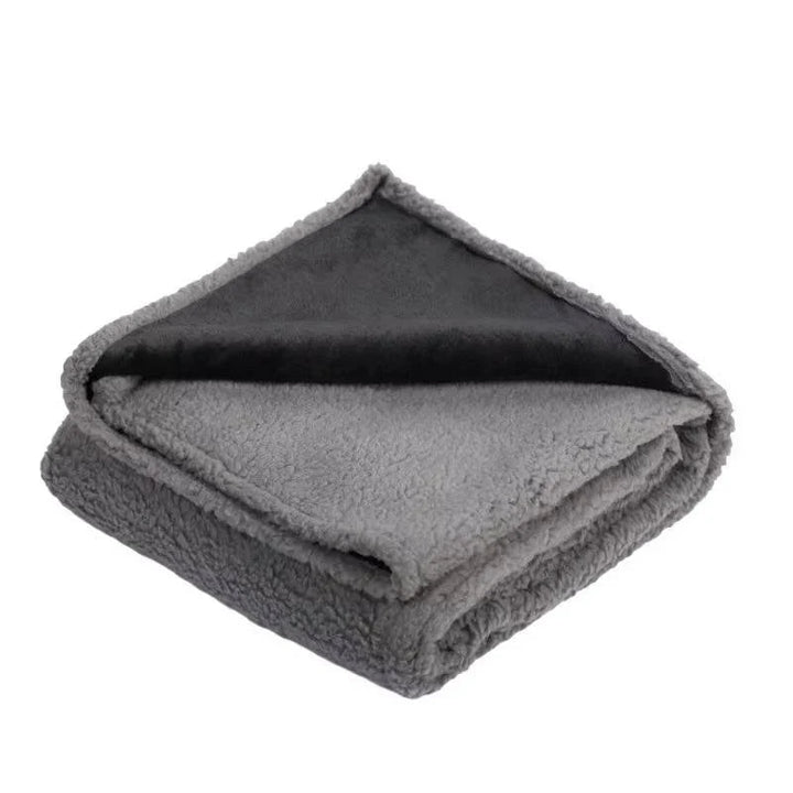 Sherpa Fleece Dog Blanket with Waterproof Backing and Raised Rim | Protect Furniture, Pamper Pets | Pet Blankets