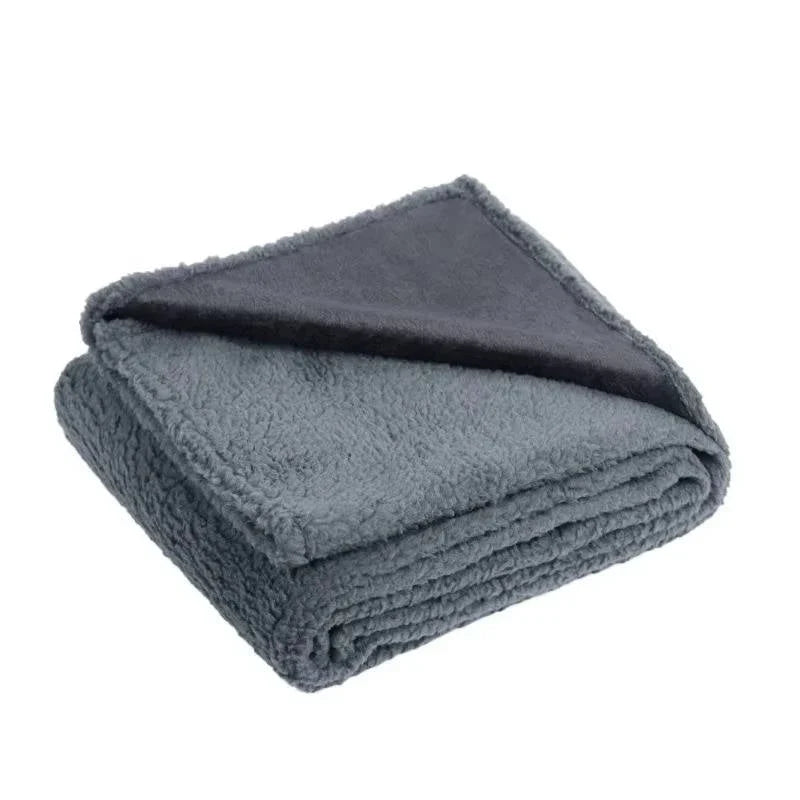 Sherpa Fleece Dog Blanket with Waterproof Backing and Raised Rim | Protect Furniture, Pamper Pets | Pet Blankets