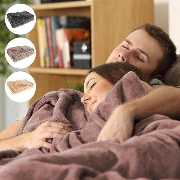 USB Powered Heated Blanket for Two with Detachable Cable | Shared Upper-Body Warmth | Heated Blankets