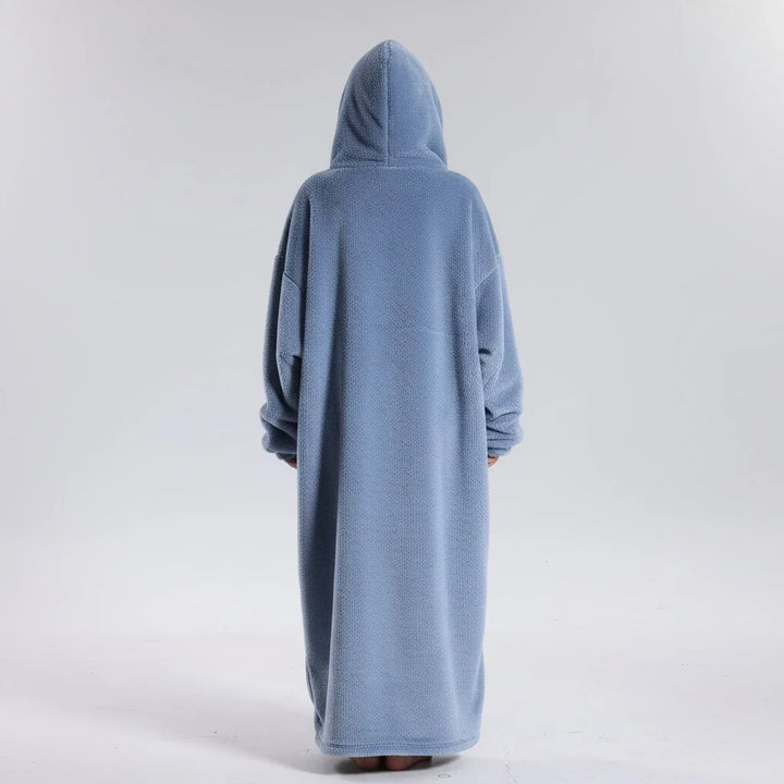 Oversized Hoodie Blanket in Double-Brushed Fleece with Hood and Pouch Pocket | Oversized Hoodie Blanket Warmth | Wearable Blankets
