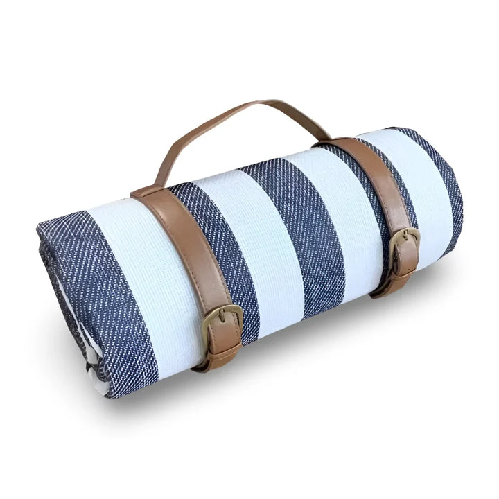 Waterproof Foldable Picnic Blanket with Quilted Layers and Carry Handle | Dry Comfortable Picnic Seating | Picnic Blankets