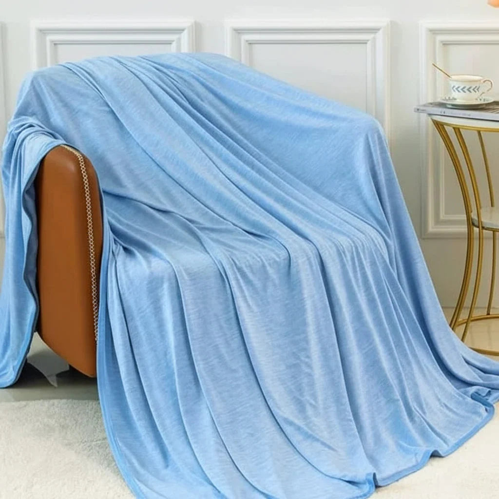 Breathable Open Weave Summer Blanket with Cool-to-Touch Surface | Cool Comfort Without Overheating | Cooling Blankets