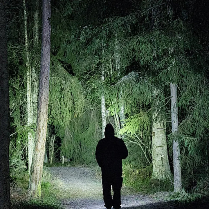 Tactical Flashlight with Long-Throw Beam and USB Rechargeable Battery | Focused Beam for Dark Places | Flashlights